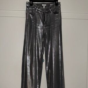 Forever 21 shiny metallic jeans US 27